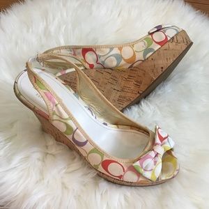 Coach wedges, size 9